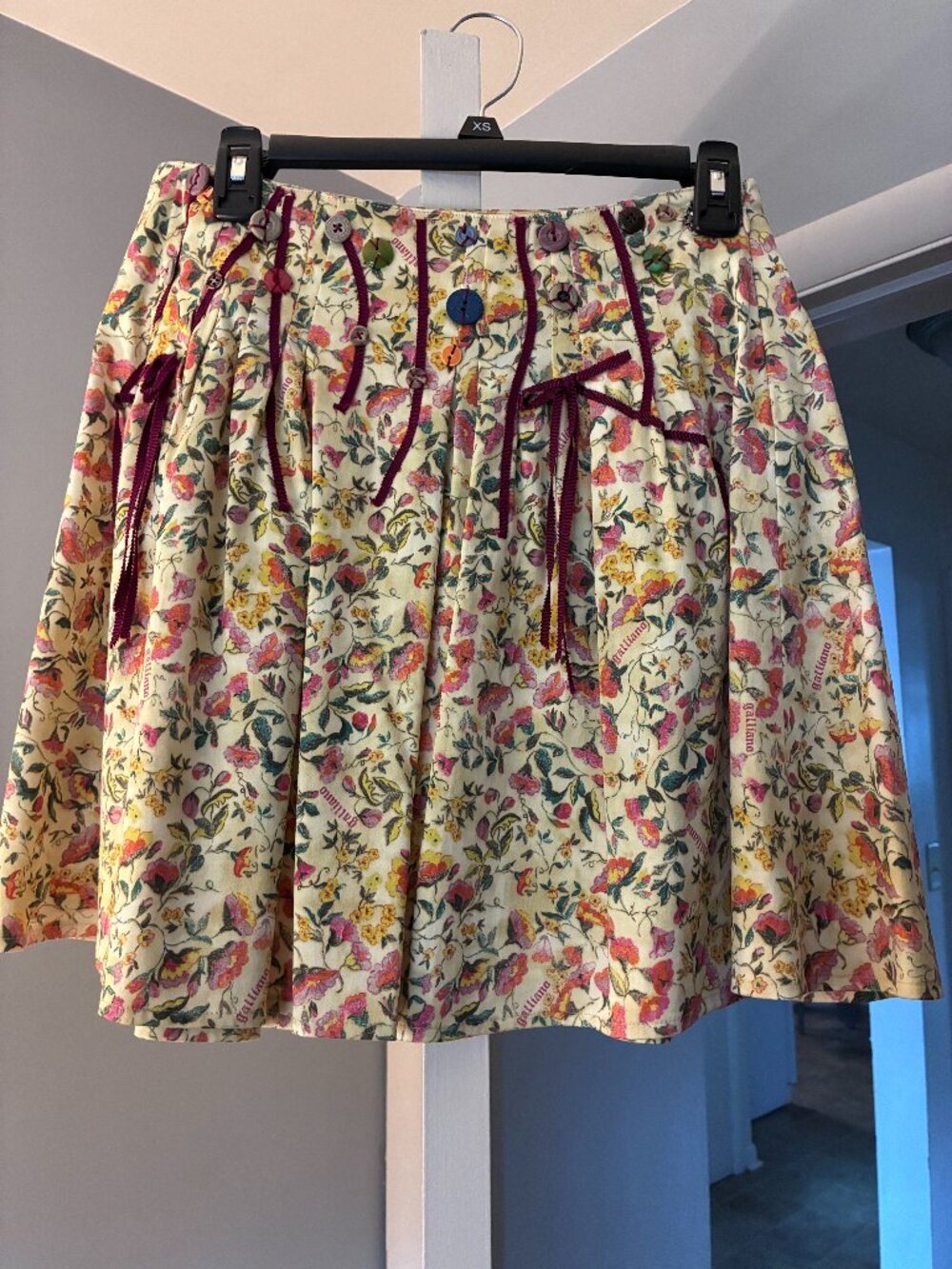 Unique Galliano Floral Skirt